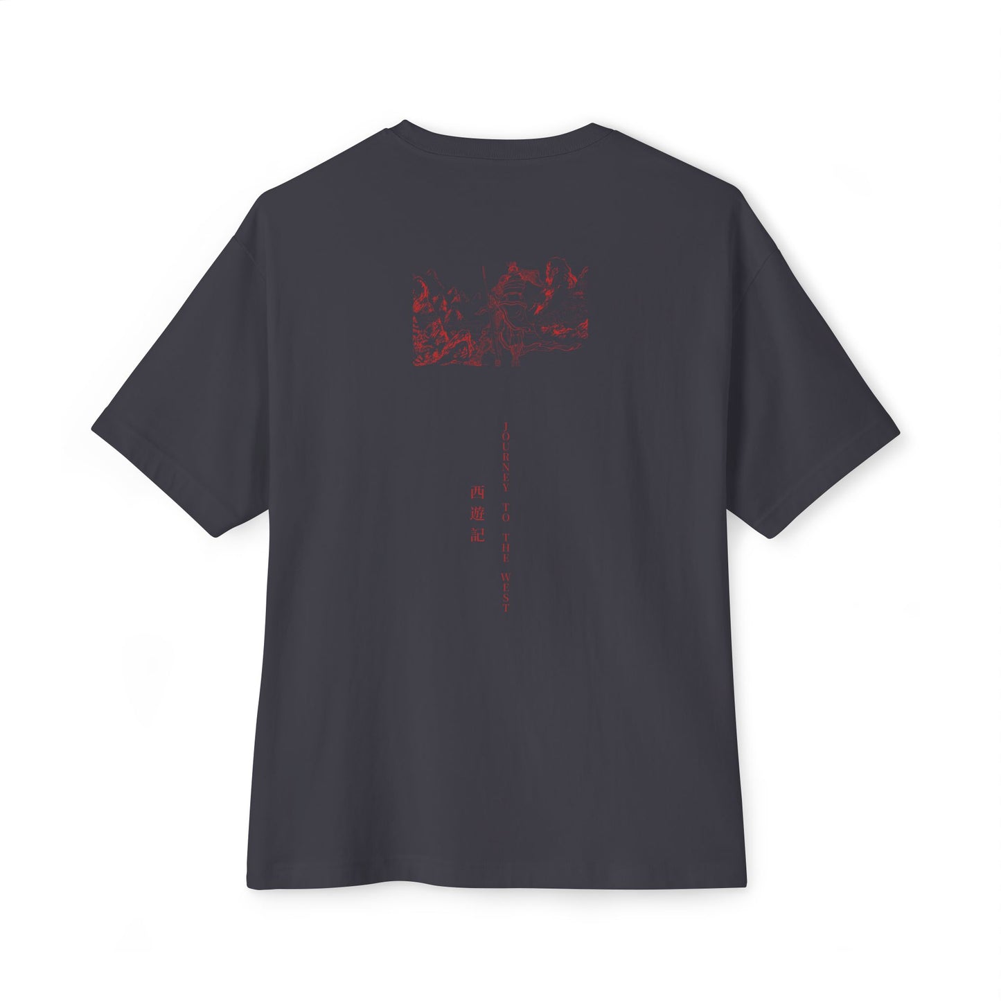 Wukong Black & White Faded Oversized T-Shirt